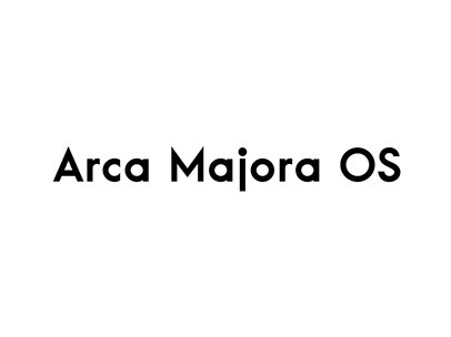 Arca Majora OS Typeface