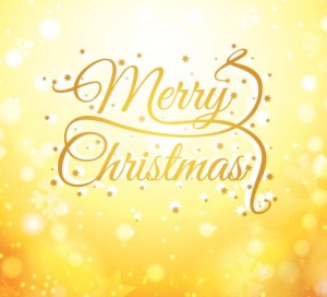 Golden Christmas Vector Background