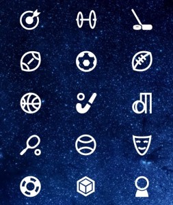 Sports and Art Icons PSD