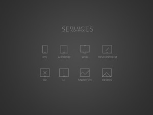 Minimal Services Icons PSD