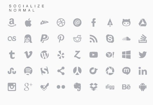 45 Social Media Icons