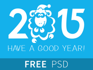 New Year 2015 Illustration PSD