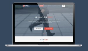 Valli Business Website Template PSD