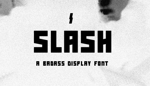 Slash Display Font