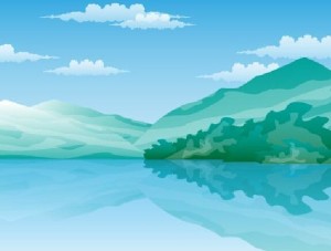 Blue Mountains Illustration Vector