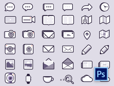 Free 48 Pixel perfect Social & Mobile icons PSD - TitanUI