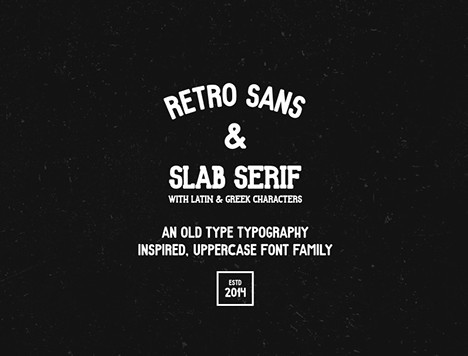 Retro Font Family