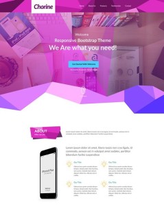 Chorine - Polygon One Page Template PSD