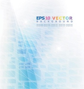 Blue Abstract Vector Background 05