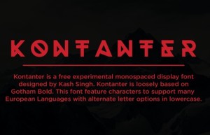 Kontanter Font