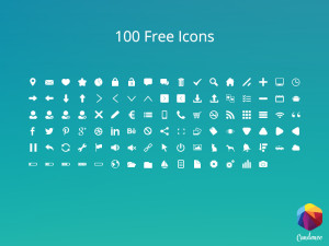 100 Minimal Icons PSD