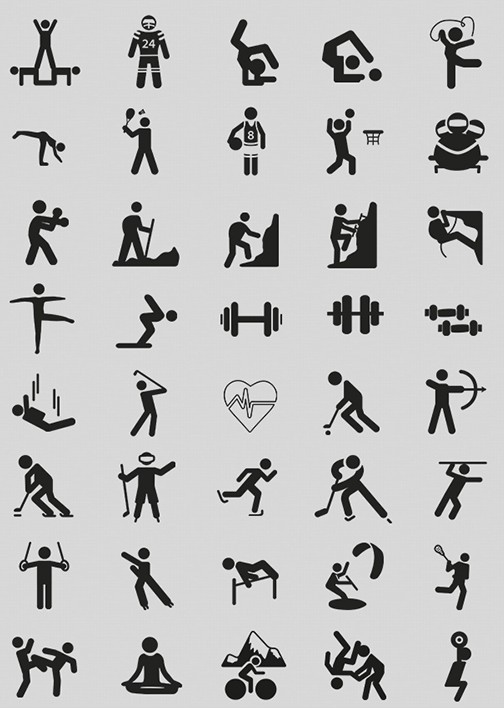 70 Sport For Life Icons PSD