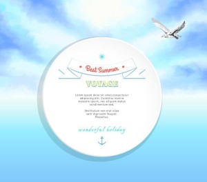 Summer Voyage Background Vector