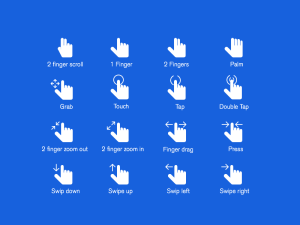 16 Hand Gestures PSD