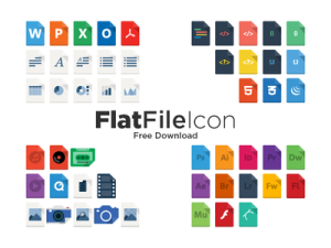 Flat File Icon Pack Vector