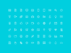 96 Outlined UI Icons Vector