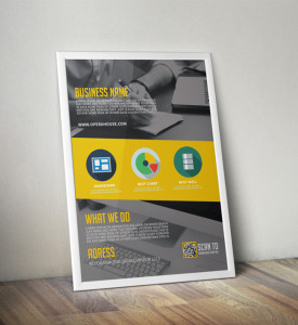 Corporate Flyer Mockup PSD