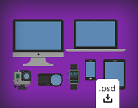 Free Flat Eletronics and Technology Icons