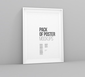 A3 Poster Frame Mockups PSD