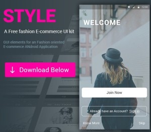 STYLE E-commerce App UI KIT PSD