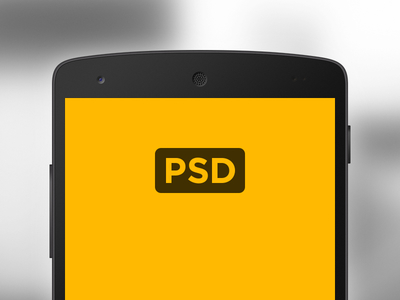 Nexus 5 Android Mockup PSD