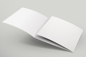 Blank 3 Tri-Fold Brochure Template Vector