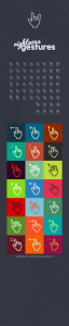 50+ Gesture Icons (PSD+Vector)