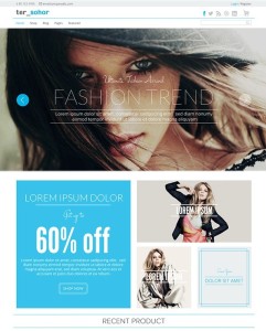 Tersohor E-commerce Web Template PSD