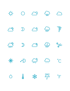 25 Weather Icons