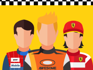 Racing Avatars Vector