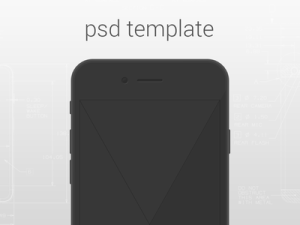 Minimal iPhone 6 Template PSD