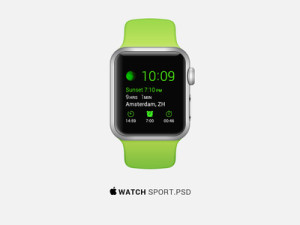 Apple Watch Sport Edition PSD Template