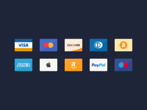 10 Flat Credit Card Icons