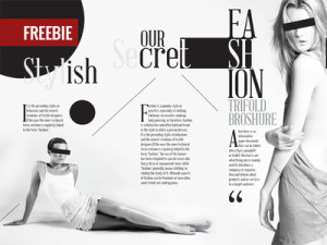 Tri-fold Fashion Broshure Template InDesign