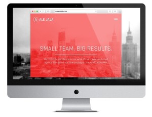 Single Page Website Template PSD