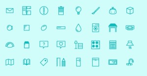 32 Kitchen Store Icons Vector