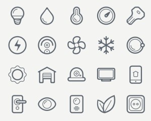 Smart House Icon Set Vector