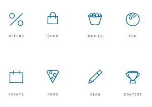 8 Mall Site Icons Vector