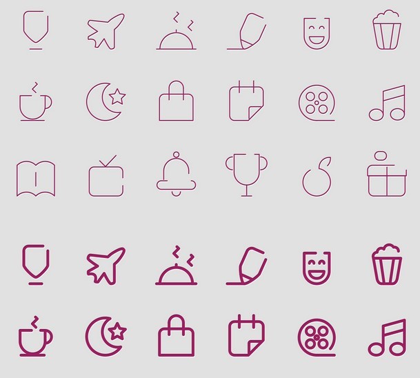 18 Vector Line Icons