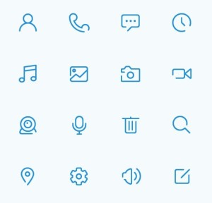 16 Glyph Icons Vector