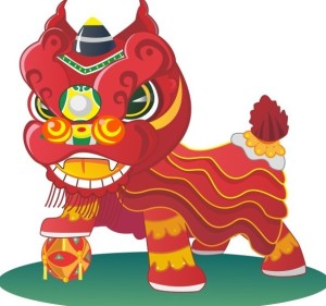 Chinese New year Lion Dance Vector