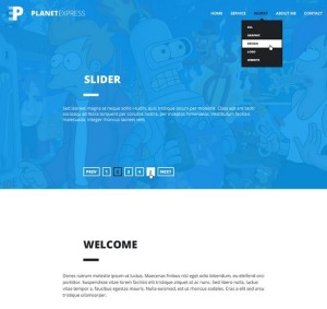 Comics One Page Template PSD