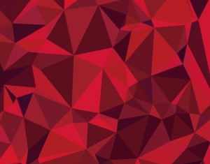 Red Polygon Background Vector