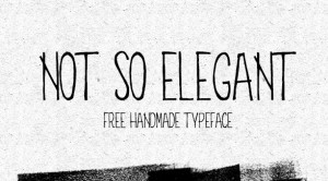 Not So Elegant Handmade Typepface