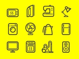 Appliance Icon Set Vector