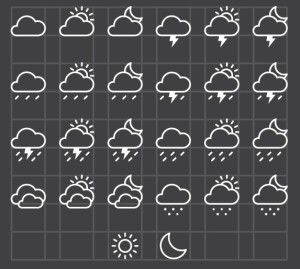 26 Vector Weather Icons