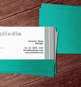 Modern Green Business Card Mockup PSD