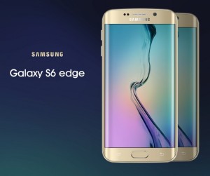 Gold Galaxy S6 edge Mock-Up PSD