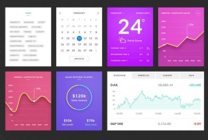 Azure - Stylish Clean UI Kit PSD