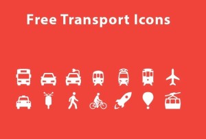 14 Vector Transport Icons